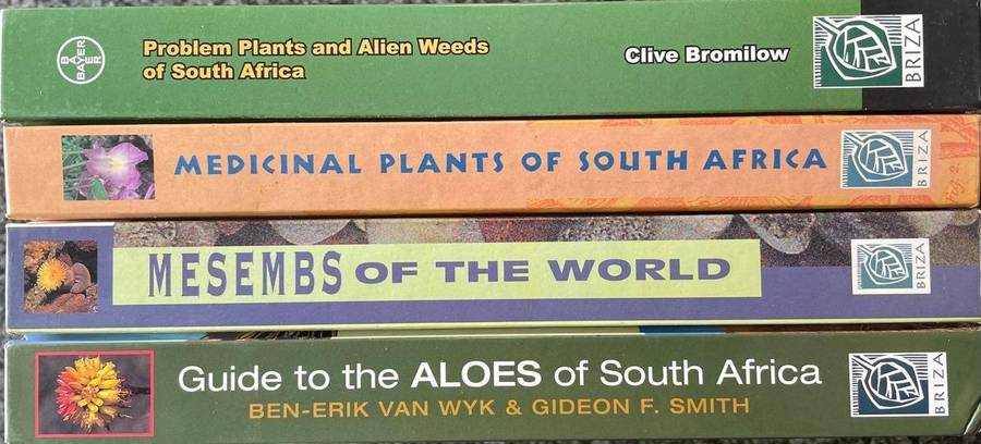 4 BOTANY BOOKS! ALOES OF SOUTH AFRICA, MESEMBS OF THE WORLD, MEDICINAL PLANTS OF SOUTH AFRICA,...