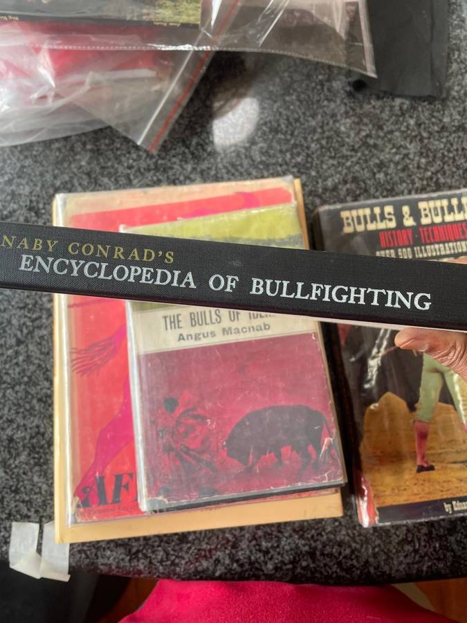5 BULLFIGHTING BOOKS! THE BULLS OF IBERIA, AFICIONADO!, ENCYCLOPAEDIA OF BULLFIGHTING,...