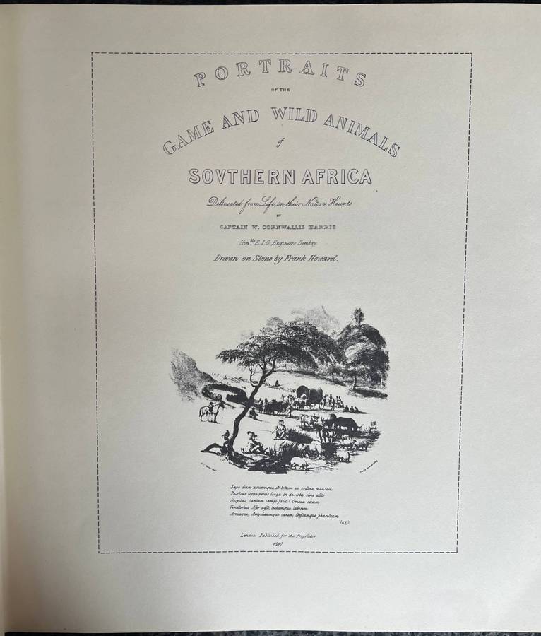 DELUXE EDITION & NUMBERED! PORTRAITS OF THE GAME & WILD ANIMALS OF SOUTHERN AFRICA BY W C HARRIS