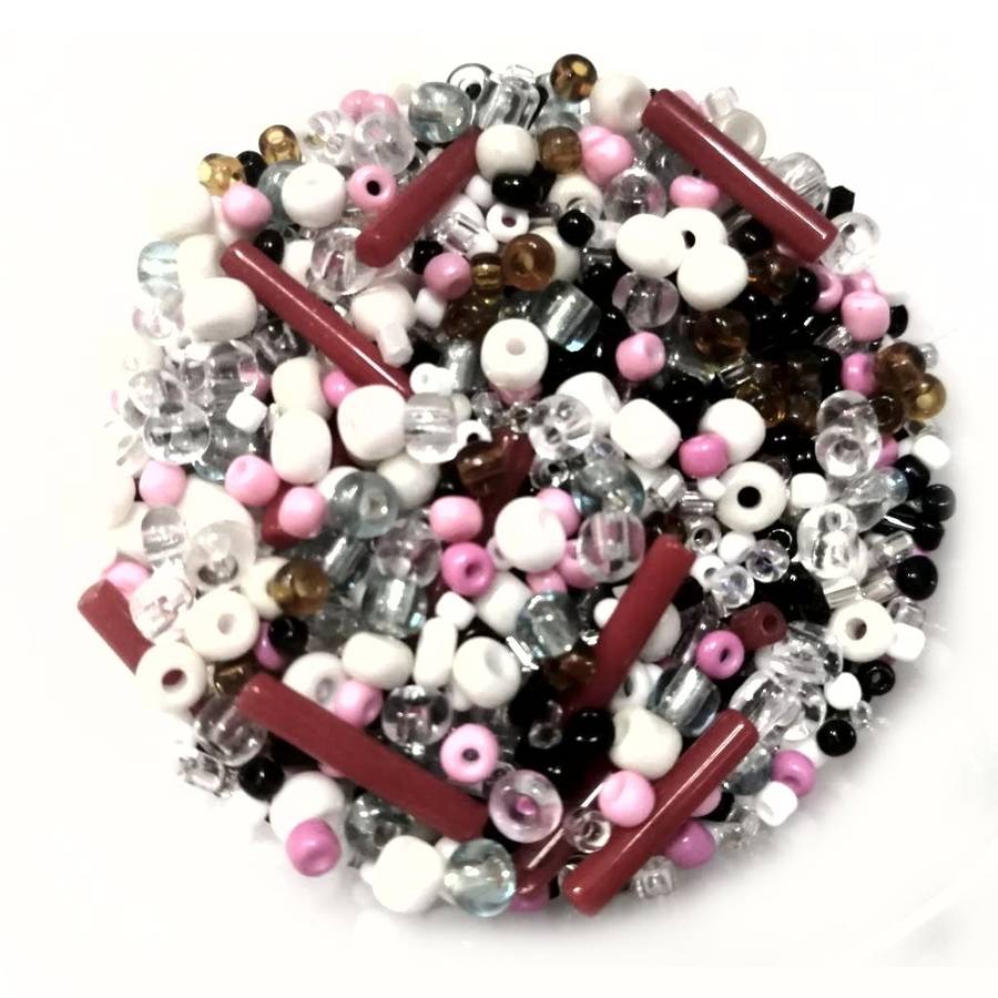 Beads / Glass  Seed Beads Size mix - Color Mix- 100g / Beads for crafting
