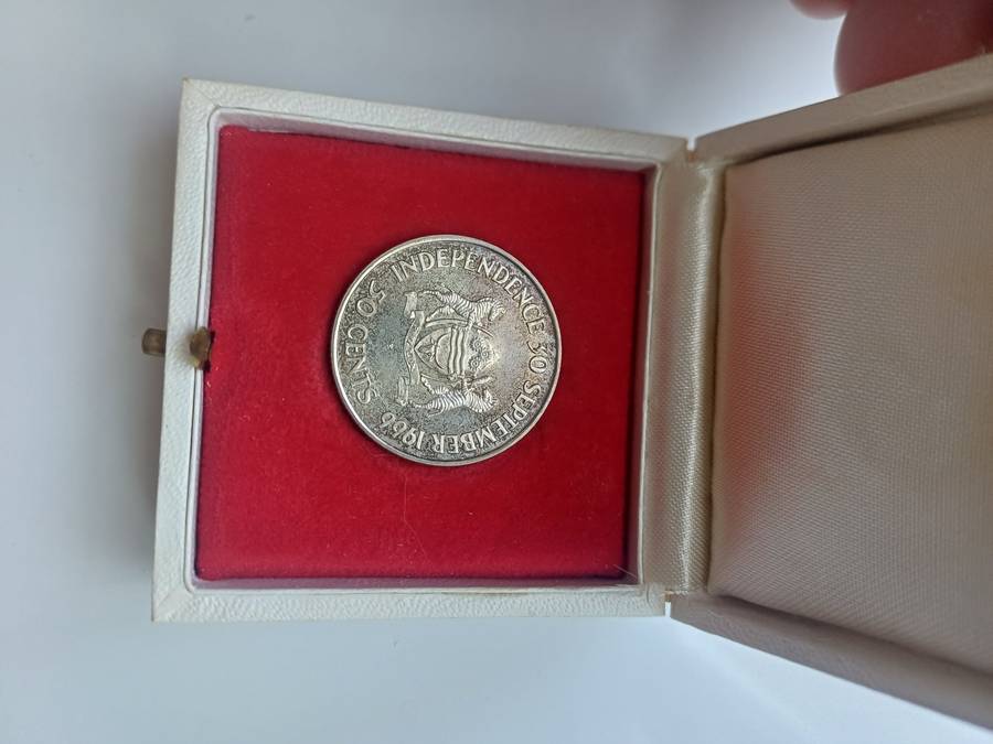 Botswana silver 50c Independence 1966