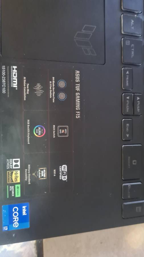 ASUS FX507ZC4-I716512G0W TUF Gaming Laptop Parts/Repair