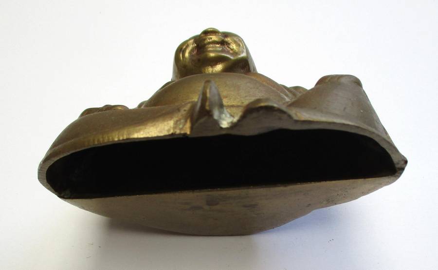 Brass Laughing Buddha Statue