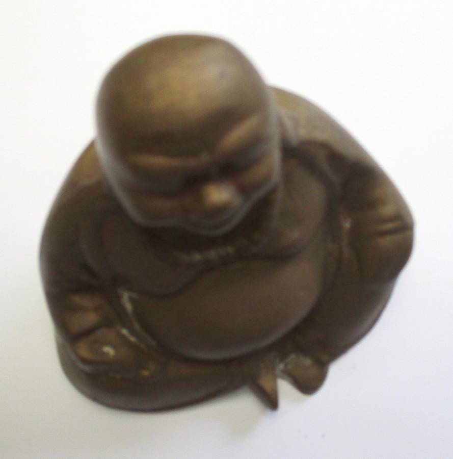 Brass Laughing Buddha Statue