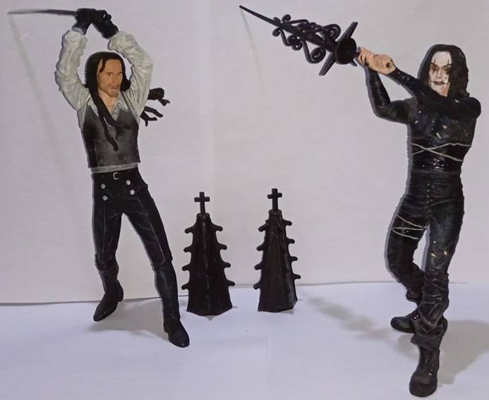 The Crow vs Top Dollar Rooftop Battle Set (Neca, 2005)