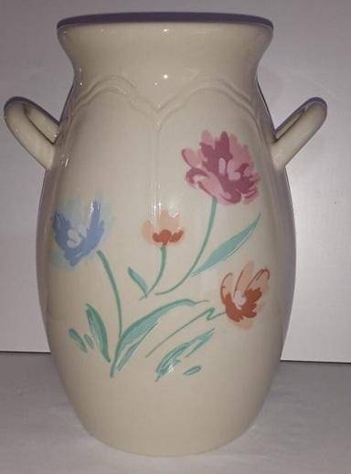 Ceramic vase with handles