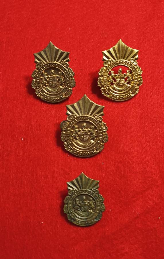 LEBOWA HOMELANDS - POLICE CAP BADGES