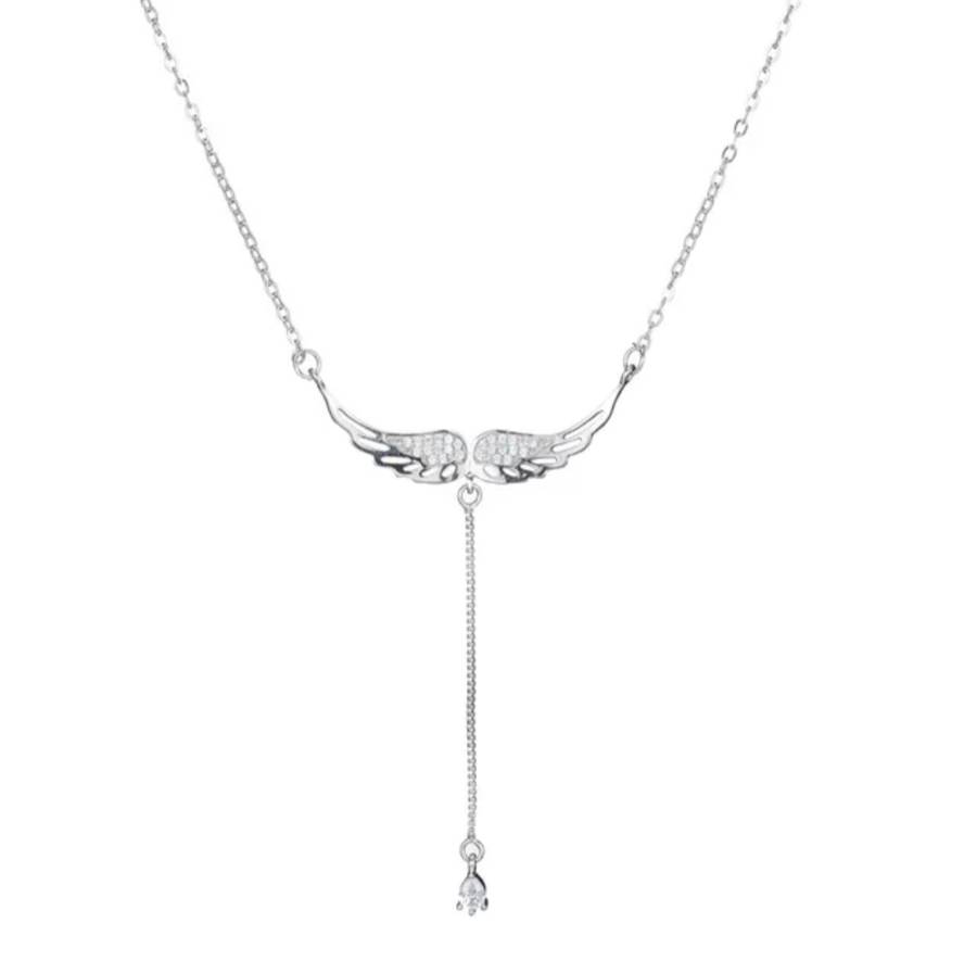 Sterling Silver Wings Necklace