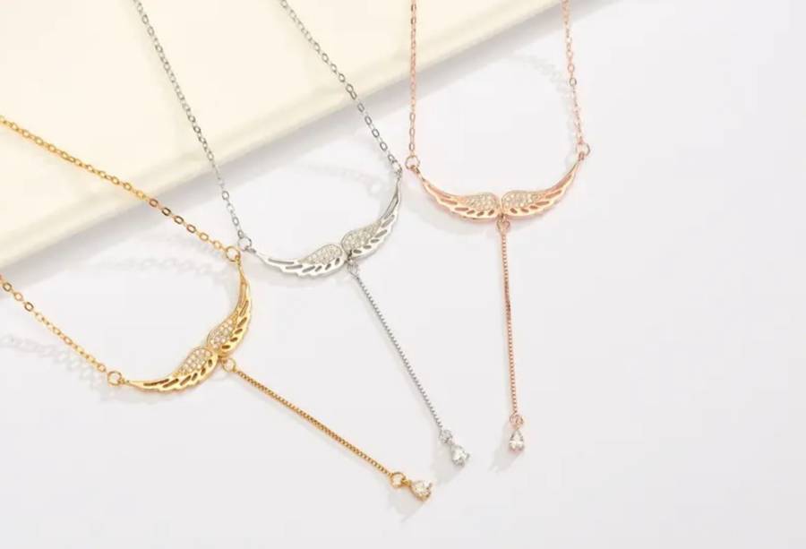 Sterling Silver Wings Necklace