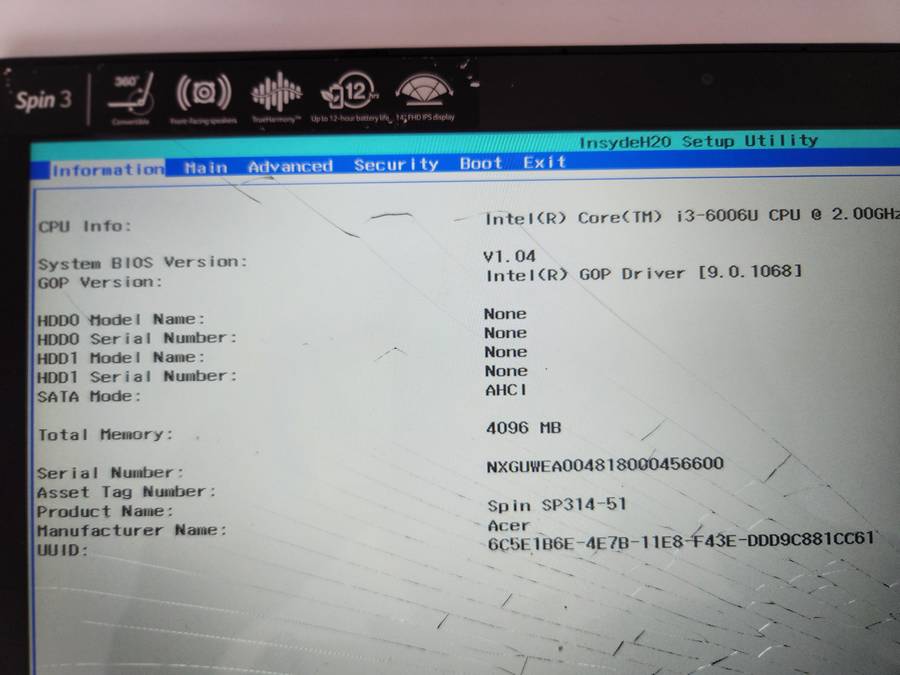 Acer Touch screen Core i3-6th Gen Laptop up for Grabs - ****** R30 SHIPPING *****