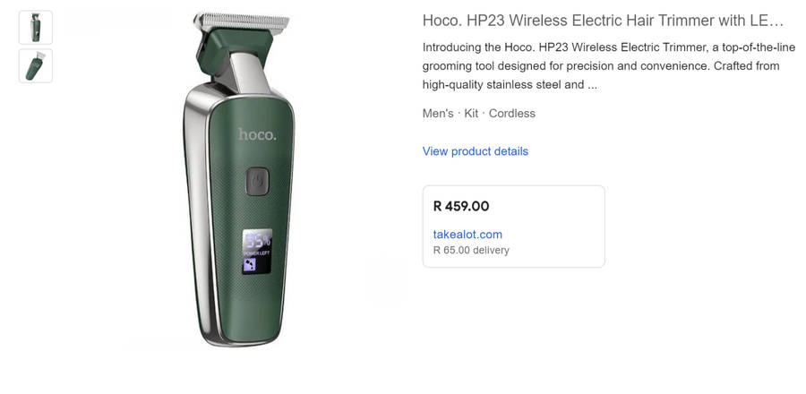 Wireless Rechargable Hair Grooming clipper - Brand New up for Grabs - ****** R30 SHIPPING *****