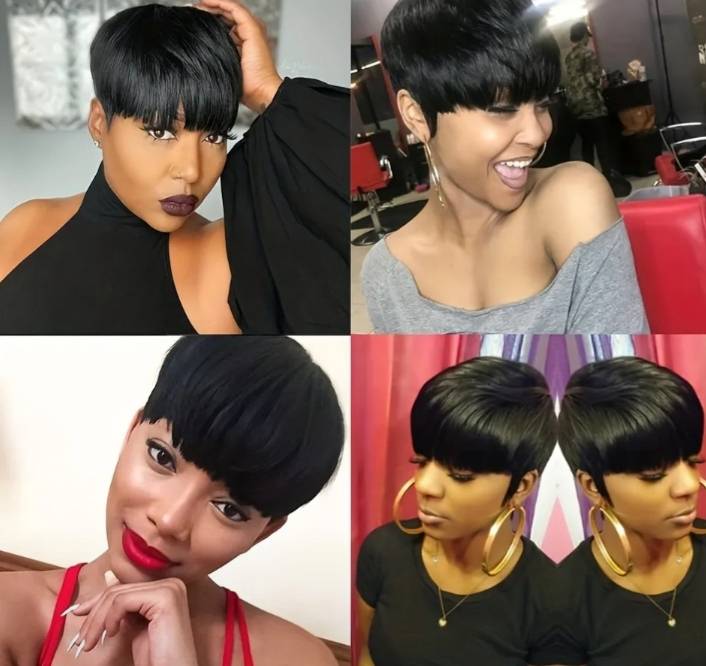 Brazilian Human Hair Pixie Wig plus FREE Gift