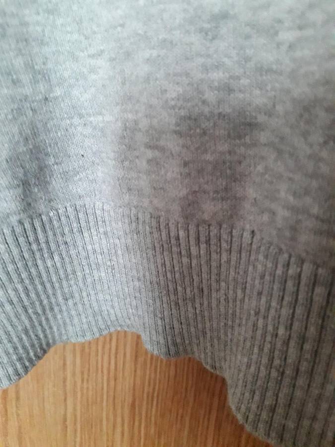 Pre-loved High-low v-neck Jersey | Cotton Cashmere Blend