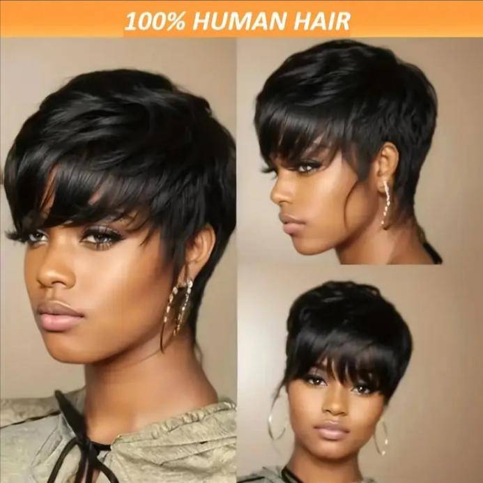 Brazilian Human Hair Pixie Wig | Grade 13A