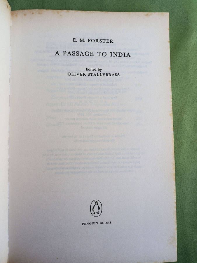 A Passage to India by E.M. Forster