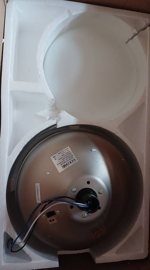 Please Read - Goldair 132cm 5 Blade Ceiling Fan with Remote (GCF 5251R) - Display