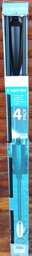 (Please read - Minor Cosmetics) 4pc 60" Home Decor Aluminum Garden Oil Torch