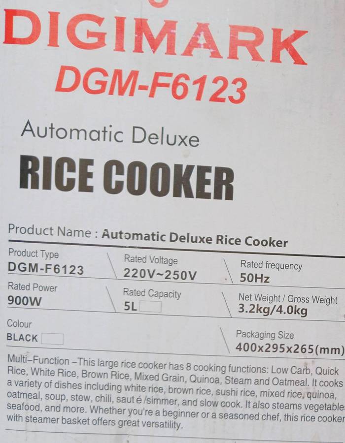 Digimark Digital Multipurpose Rice Cooker Plus