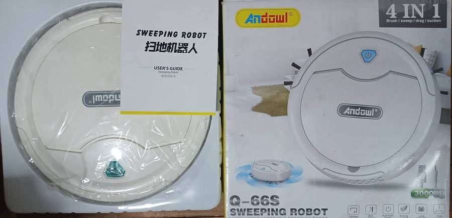 4 in 1 Sweeping Robot with 2400mah Lithium Battery - Minor Box Wear