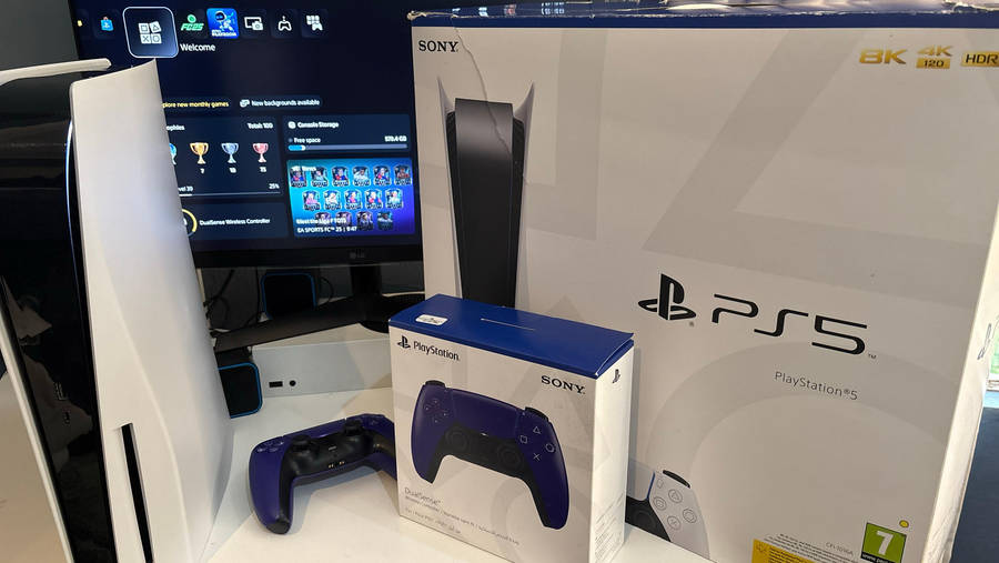 PS5 Disc Version Console + Controller and Accessories