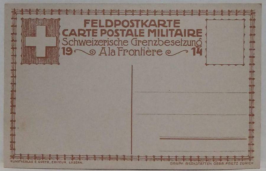 Mint 1914 military postcard feldpostcarte