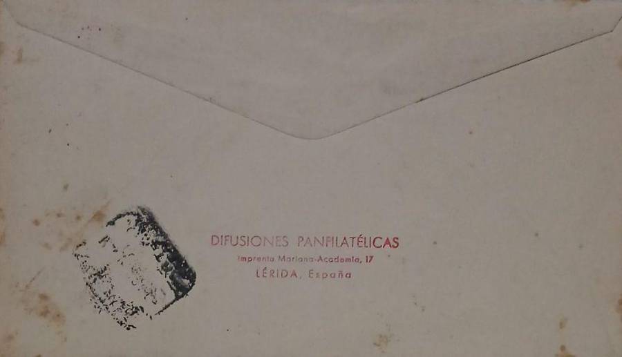 Commemorative FDC of convoy de la victoria Spanish civil war