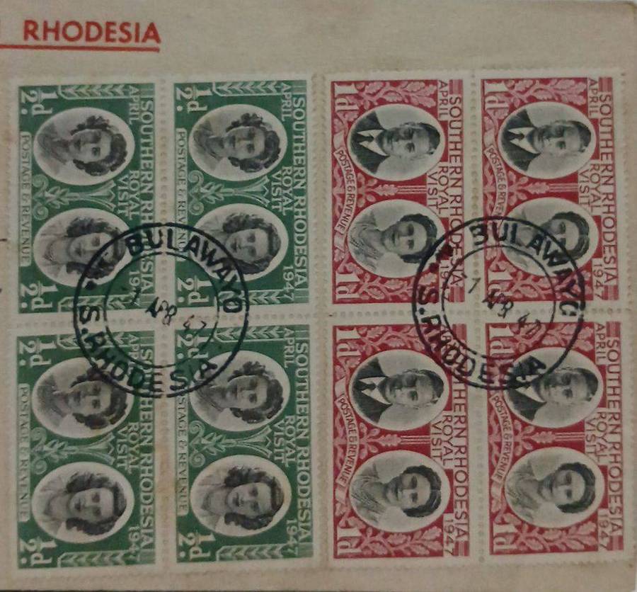 Commemorative cover of the Royal visit 1947