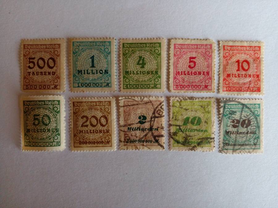 Germany (Deutsches Reich) 1923 Hyper Inflation (including scarce high values)