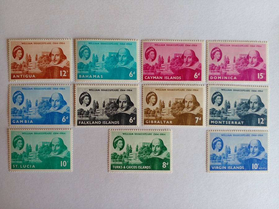 British Overseas Territories 1964 Shakespeare Anniversary