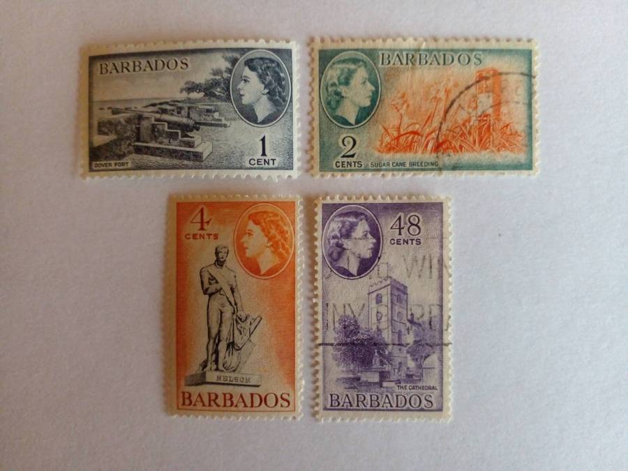 Barbados 1953 QEII Local Motifs