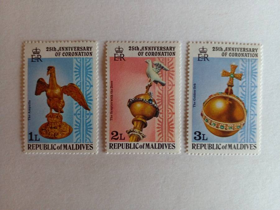Maldives 1978 25th Anniversary of Coronation QEII