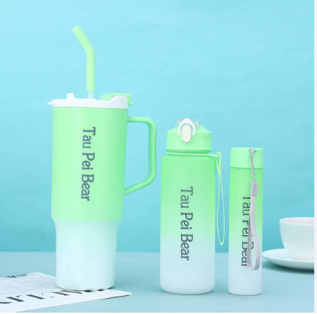 3-Piece Sports Water Bottle Set