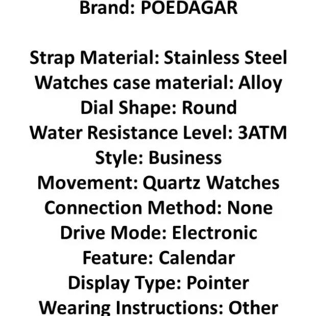 Premium POEDAGAR Men's Luminous Chronograph Quartz Watch - Sleek Stainless Steel Design (Green)