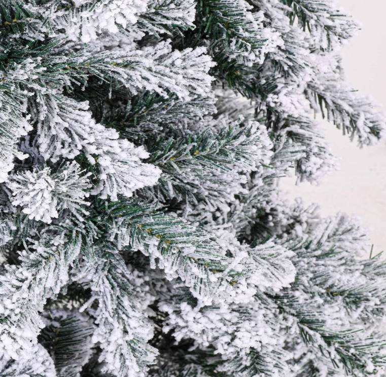 Premium Snow Flocked Artificial Holiday Christmas Tree - 1.8m
