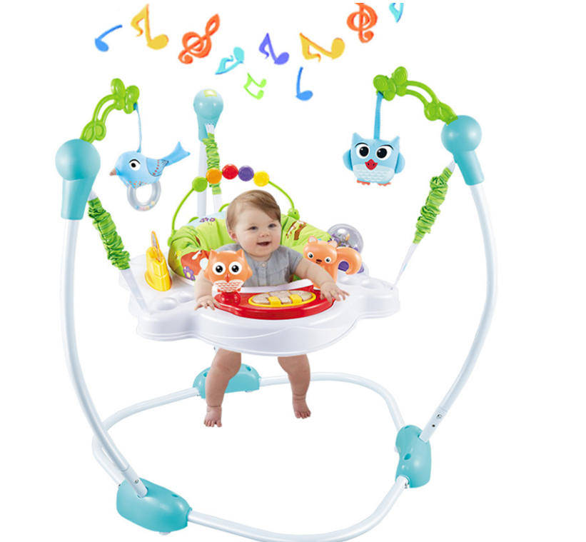 Baby Jumper with Sturdy Freestanding Steel Frame for Safe Jumping