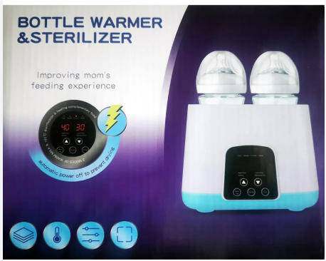 Double Bottle baby warmer LED Display Milk formula Heat food Electric