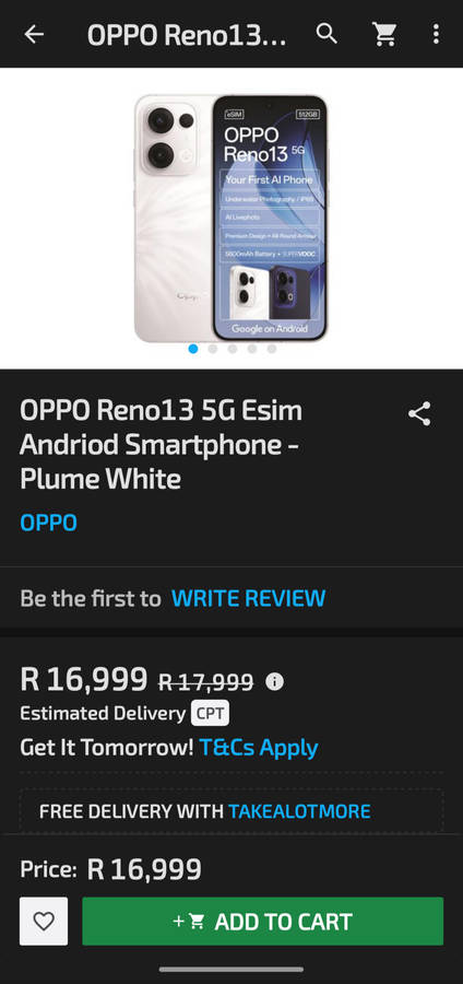OPPO Reno 13 (24gb Ram 512gb storage)