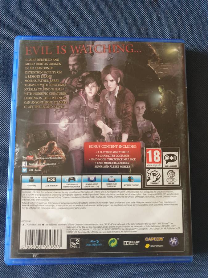 PS4 - Resident Evil 2 - Revelations