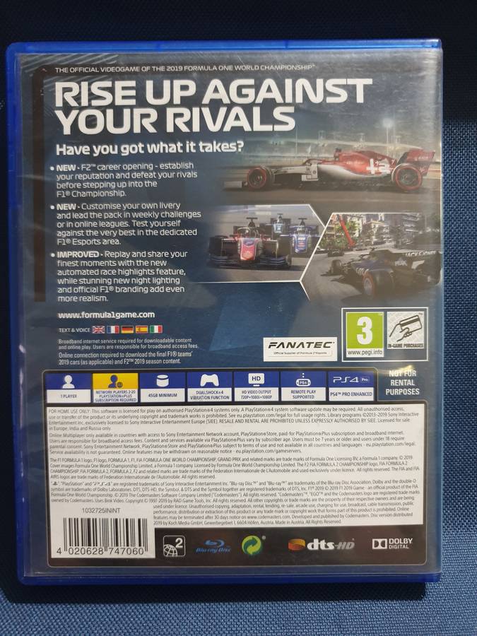 PS4 - F1 2019