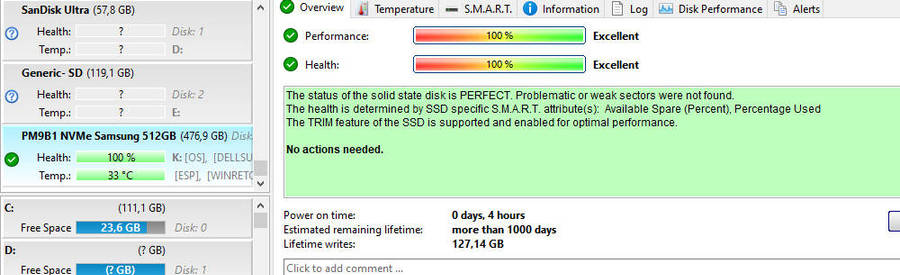 Samsung 512gb Nvme 2230 drive