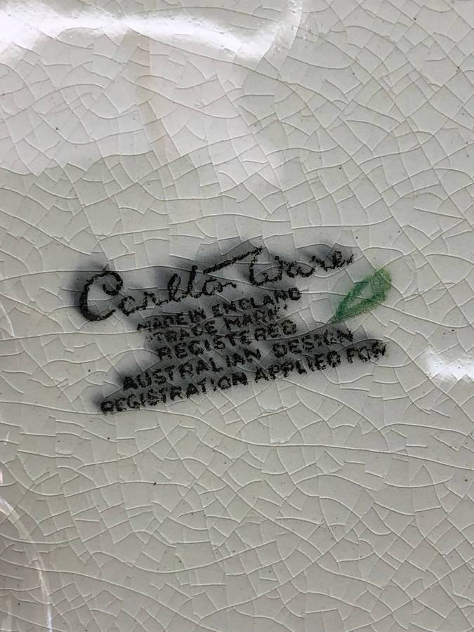 Carlton Ware - Stunning Plate , classic Australian design c1926 - 1987