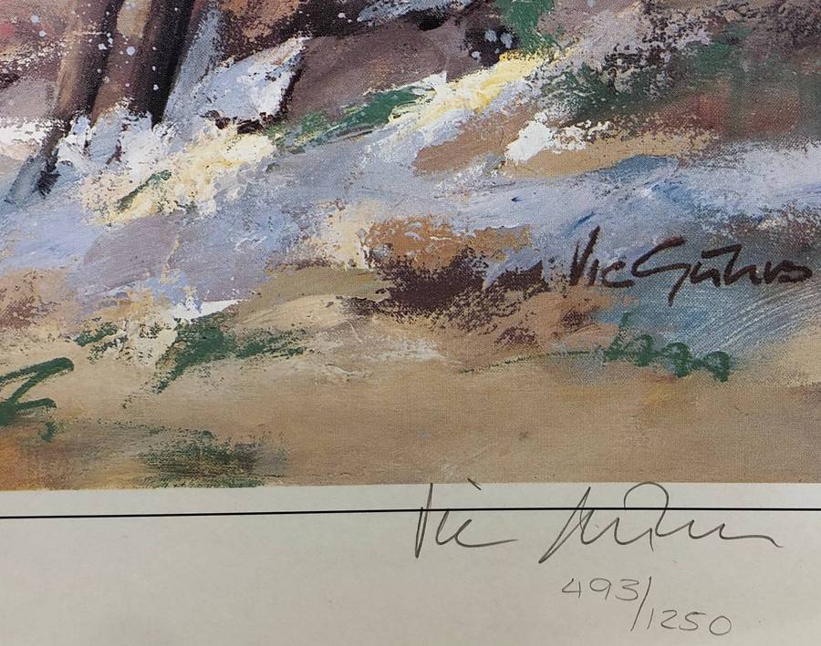 Vic Guhrs ( 1943 - ) Limited signed and numbered edition 493 / 1250 - titled
