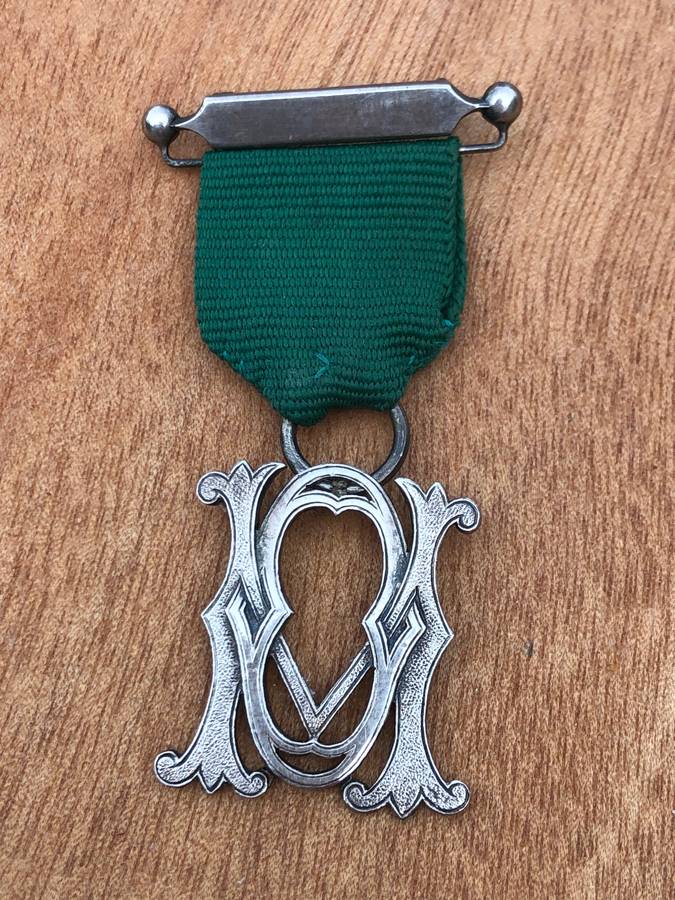 Hallmarked London sterling silver Masonic Fob Medal by Joseph Bladon dated 1899 - 12g