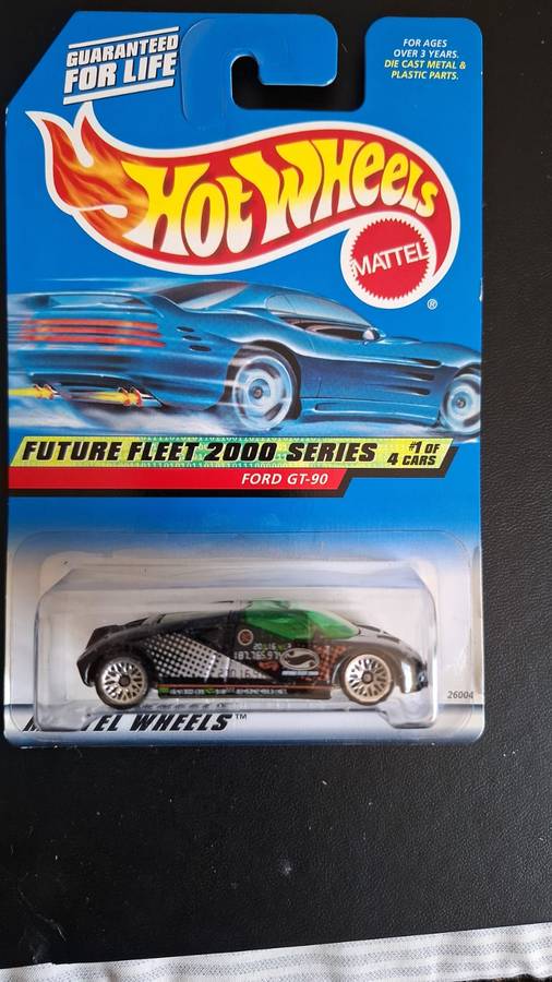 Hot Wheels Future Fleet 2000 Series Ford GT-90 001 Black 1 of 4