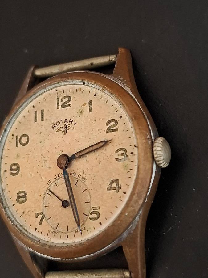 Broken Rotary Watch(NOT WORKING + No Glass)