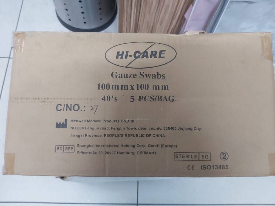HI-CARE GAUZA SWABS 2500 PCS--BULK LOT