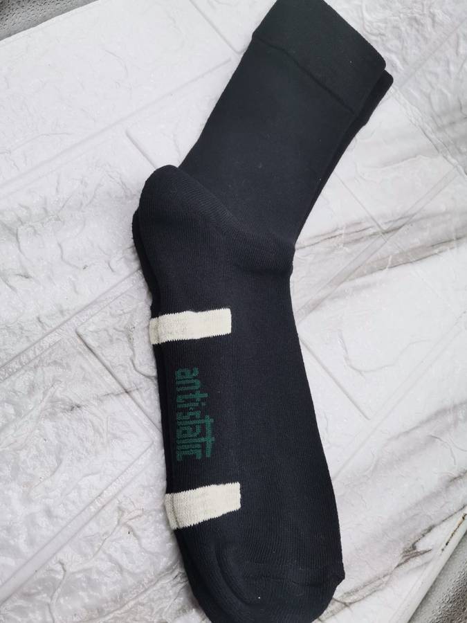 Silver Safe Socks Navy Blue
