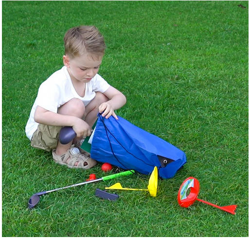 Popsunny Kids Golf Club Set for 3 4 5 Years Old, Adjustable Toddler Golf Clubs, Outdoor & Indoor Go