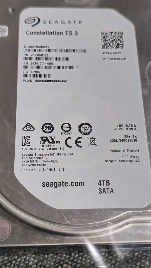 SEAGATE 4TB HDD