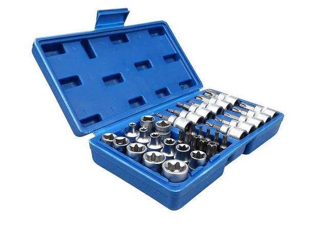 34-Piece Socket Spanner Male and Female Bit Set